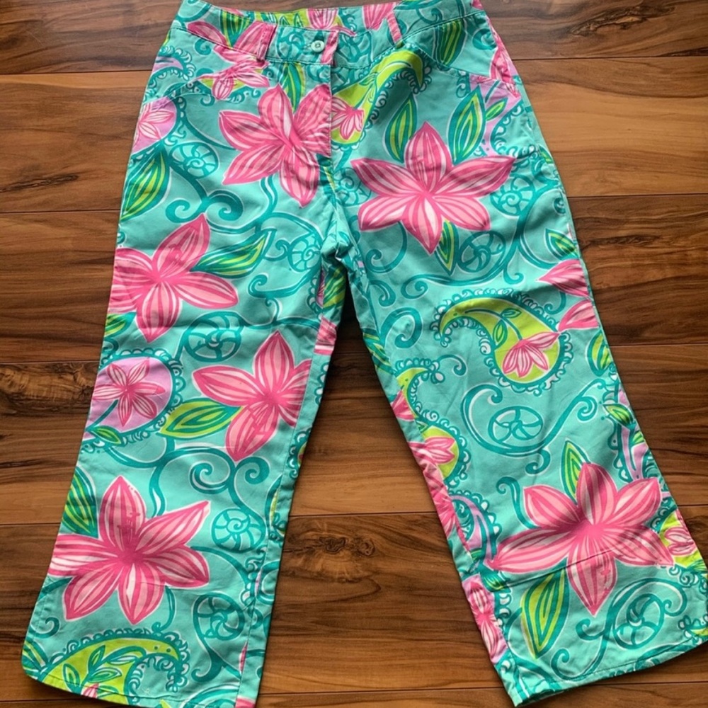Lilly Pulitzer vintage girls capris 8